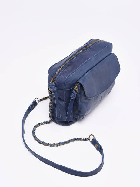 Cross Body Tas Naina Leder Pieces Blauw naina 17087872 ander zicht 2