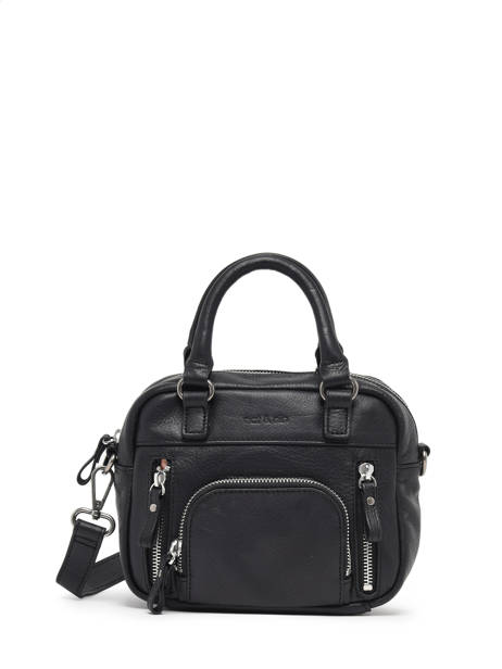 Cross Body Tas Vintage Leder Nat et nin Zwart vintage MICRMACY