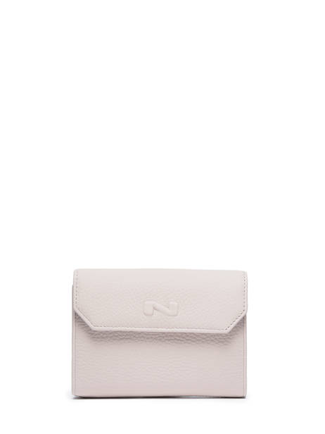 Portefeuille Original N 2 Compartimenten Leder Nathan baume Beige original n 413N