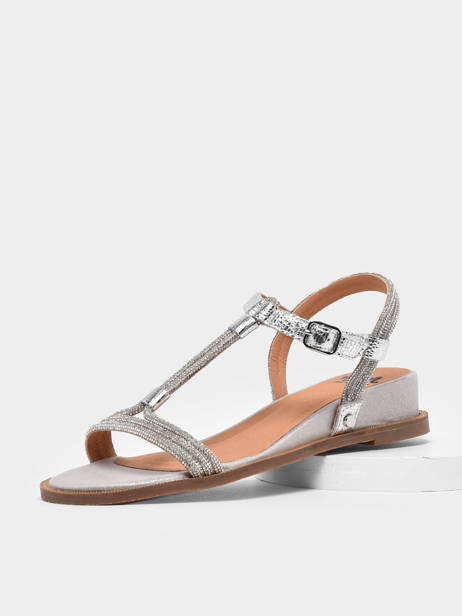 Sandales Olgi En Cuir Mam'zelle Argent women CSG2Q24 vue secondaire 1