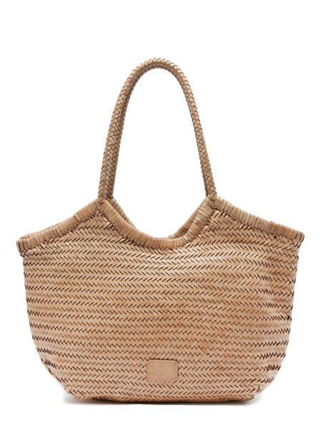 Sac Porté épaule Goa Cuir Basilic pepper Beige goa BGOA01