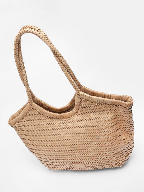 Sac Porté épaule Goa Cuir Basilic pepper Beige goa BGOA01 vue secondaire 2