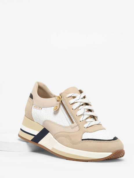 Sneakers Olimpia Uit Leder Mephisto Beige women P5142044 ander zicht 1