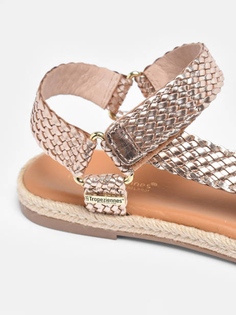 Sandalen Hipsto Uit Leder Les tropeziennes Goud women HIPSTO ander zicht 1