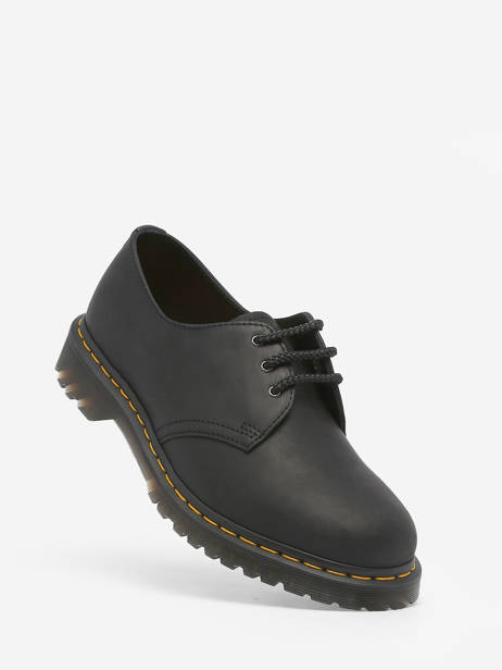 Chaussures Derbies 1461 Black Waxed Full Grain En Cuir Dr martens Noir men 30679001 vue secondaire 1