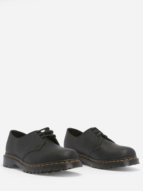 Chaussures Derbies 1461 Black Waxed Full Grain En Cuir Dr martens Noir men 30679001 vue secondaire 2