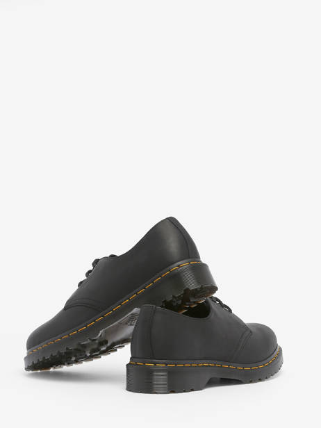 Chaussures Derbies 1461 Black Waxed Full Grain En Cuir Dr martens Noir men 30679001 vue secondaire 3