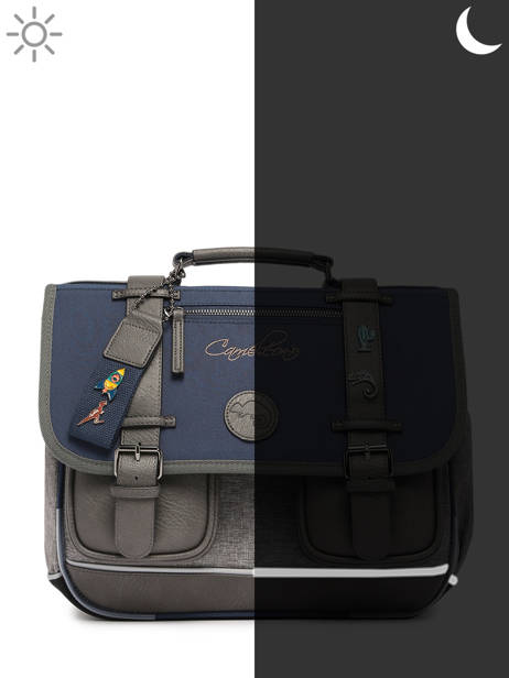Cartable 2 Compartiments Cameleon Violet vintage pin's CA35 vue secondaire 8