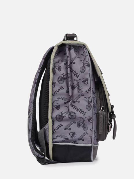 Sac à Dos 2 Compartiments Cameleon Gris vintage urban PBVBSD38 vue secondaire 3