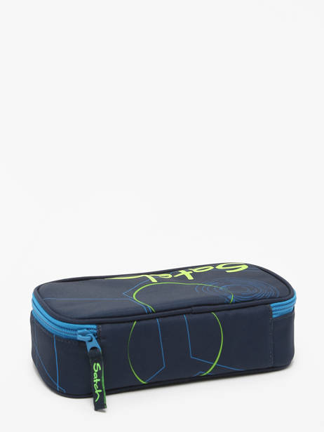 Pennenzak 1 Compartiment Satch Blauw pencil case BSC1 ander zicht 2
