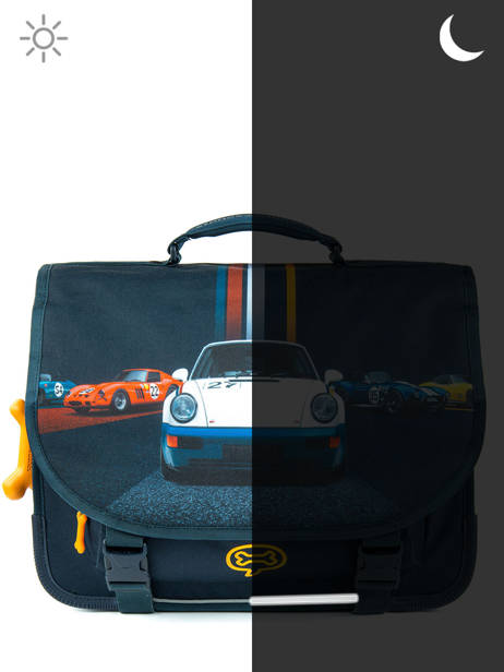Cartable Cedar 2 Compartiments Stones and bones Bleu boys B vue secondaire 6