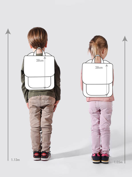 Mini Rugzak Tann's Roze ecole des tann's 645112 ander zicht 1
