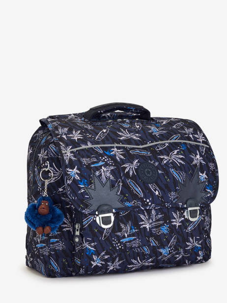 Boekentas Iniko 2 Compartimenten Kipling Blauw back to school KI7055 ander zicht 2