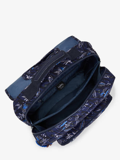 Boekentas Iniko 2 Compartimenten Kipling Blauw back to school KI7055 ander zicht 3