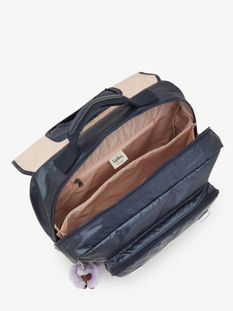 Boekentas 2 Compartimenten Kipling Blauw back to school KI3662 ander zicht 3