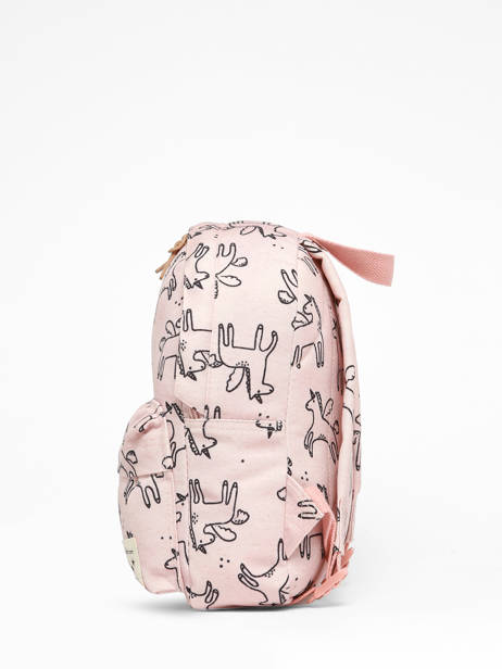 Sac à Dos 1 Compartiment Kidzroom Rose beasties 3379 vue secondaire 2