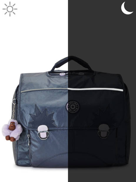 Boekentas 2 Compartimenten Kipling Blauw back to school KI3662 ander zicht 5