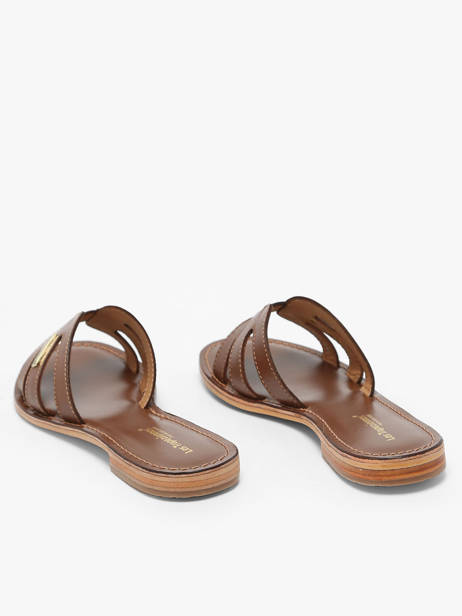 Mules Damia En Cuir Les tropeziennes Marron women DAMIA vue secondaire 5