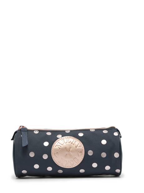 Pennenzak 1 Compartiment Milky kiss Blauw i like dots 3478