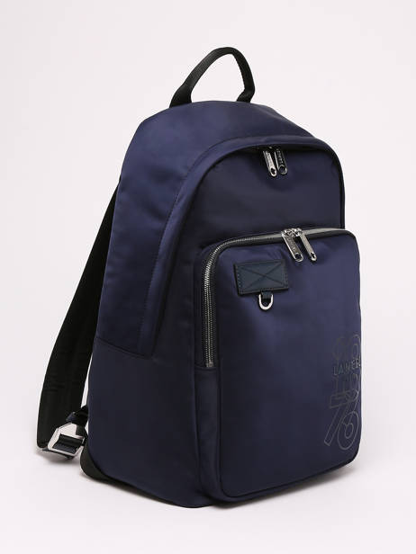 Rugzak Leo 1 Compartiment Lancel Blauw leo A12679 ander zicht 2