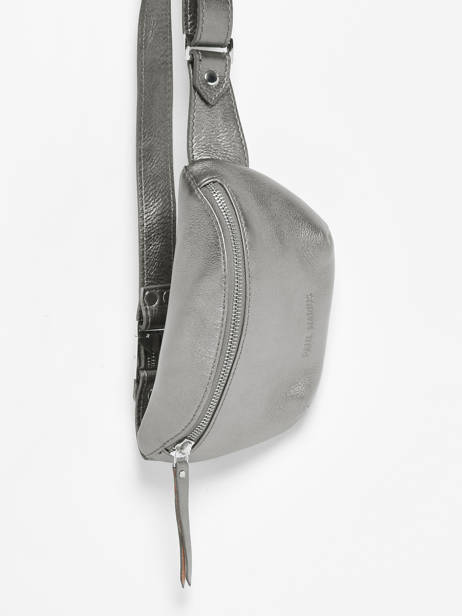 Heuptasje La Banane Xs Leder Paul marius Zilver vintage 52641 ander zicht 2