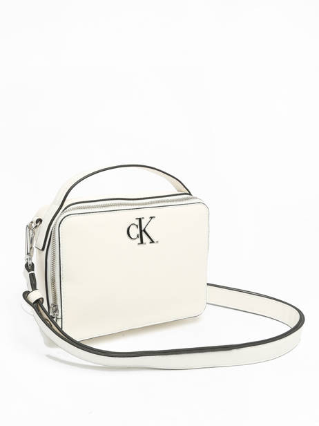 Cross Body Tas Minimal Mono Gerecycleerd Polyester Calvin klein jeans Wit minimal mono K610683 ander zicht 2