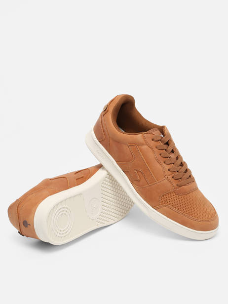 Hazel Sneakers Uit Leder Faguo Bruin men 22CG0301 ander zicht 1