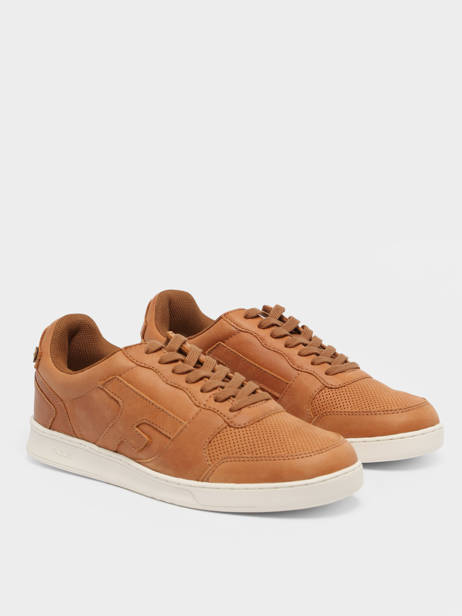 Hazel Sneakers Uit Leder Faguo Bruin men 22CG0301 ander zicht 3