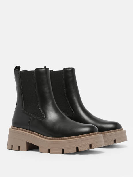 Chelsea Boots Uit Leder Tamaris Zwart women 41 ander zicht 4