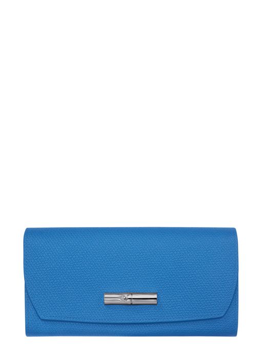 Longchamp Roseau Portefeuille Bleu