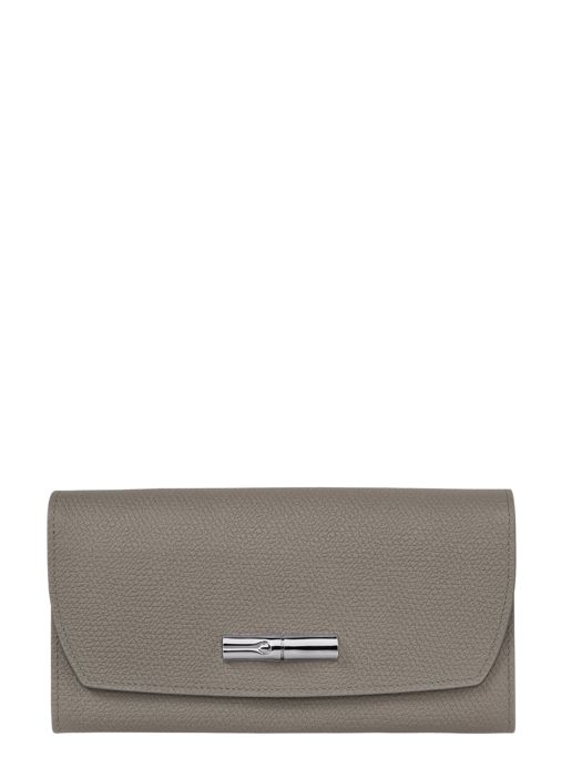 Longchamp Roseau Portefeuille Gris
