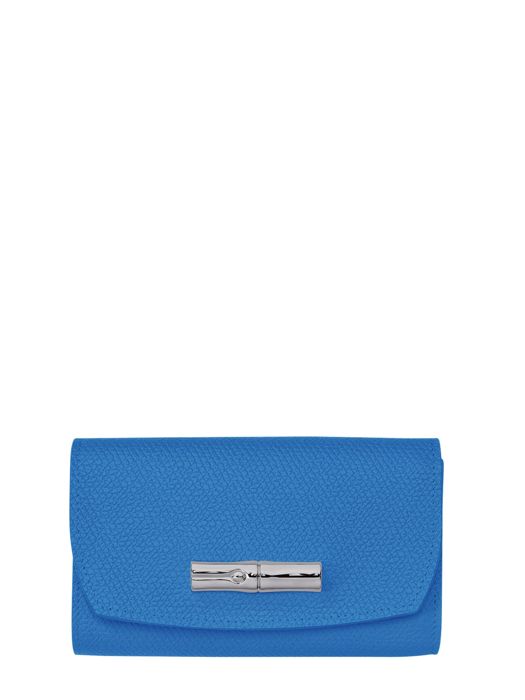 Longchamp Roseau Portefeuille Blauw